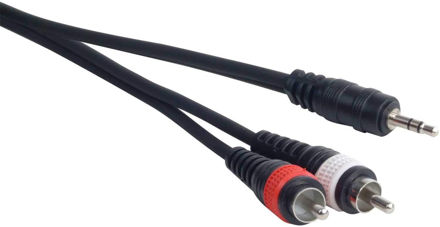 Accu-Cable MP15 15Ft 1/8 Mini To Dual Rca Cable - PSSL ProSound and Stage Lighting
