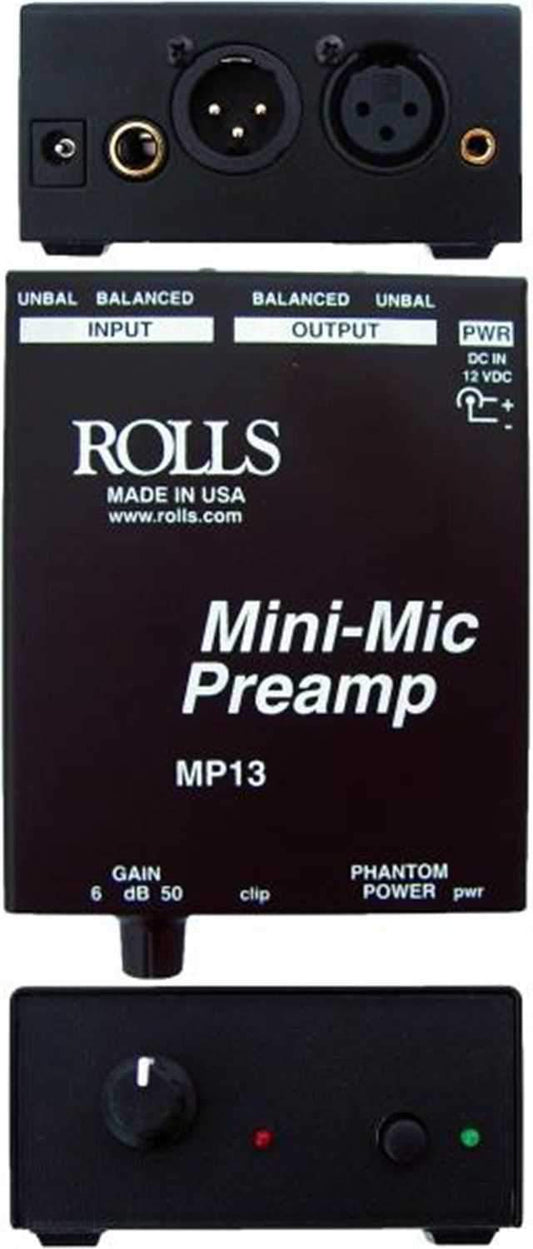 Rolls MP13 Mini Single CH Mic Preamp - PSSL ProSound and Stage Lighting
