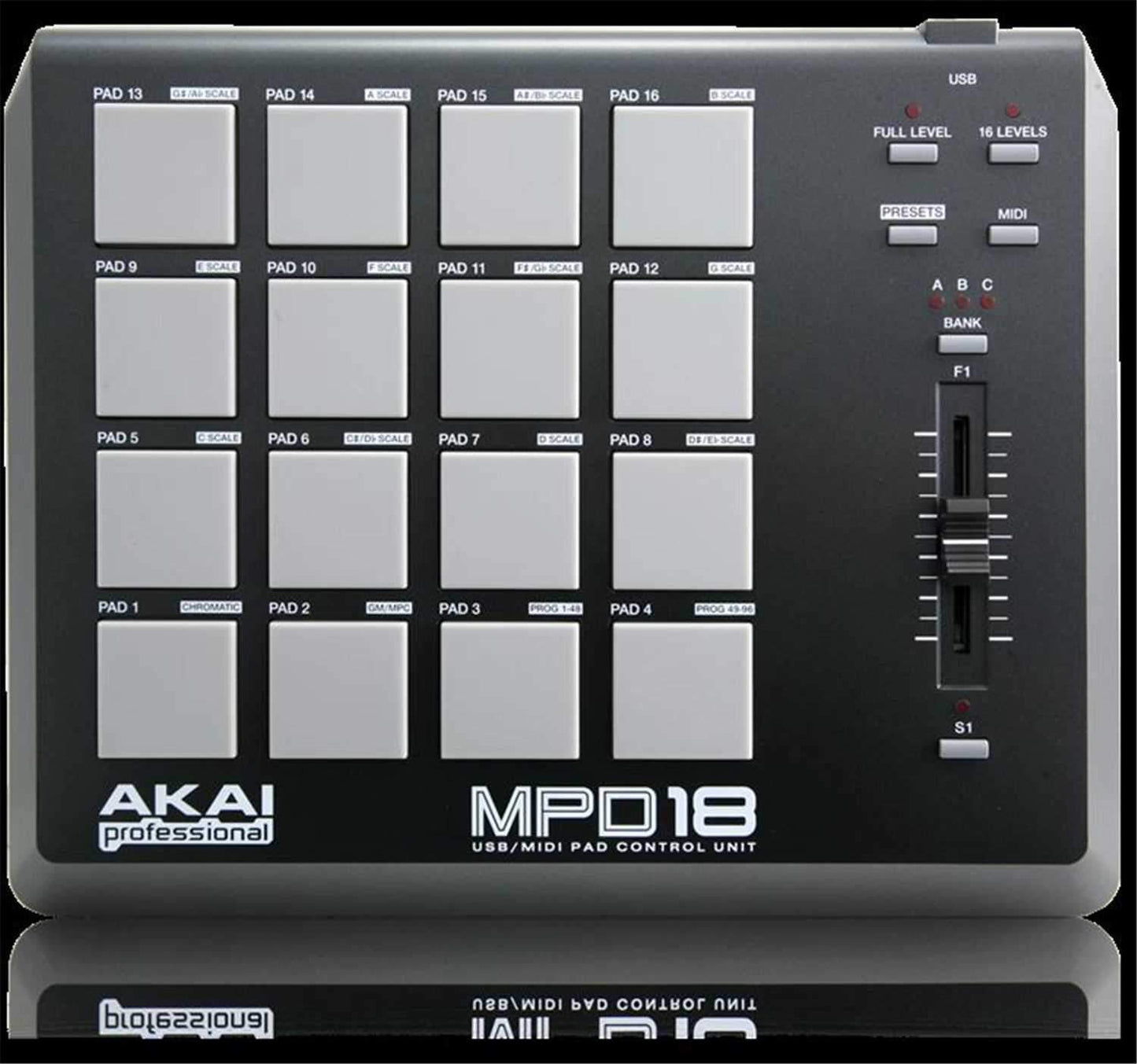 Akai MPD18 USB MIDI Compact 16 Pad Controller - PSSL ProSound and Stage Lighting