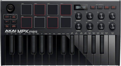 Akai MPK MINI 3 Portable USB Keyboard SE Black - PSSL ProSound and Stage Lighting