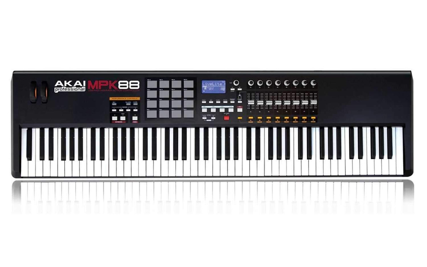 Akai MPK88 Fully-Weighted Controller with MPC Pads - PSSL ProSound and Stage Lighting