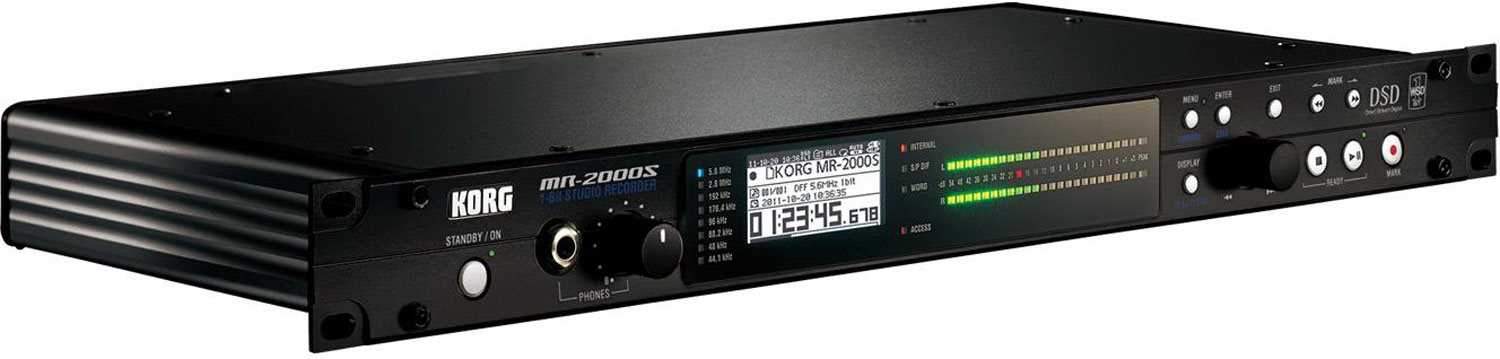 Korg MR2000SBKSSD 1U 1-Bit Recorder with Ssd - PSSL ProSound and Stage Lighting