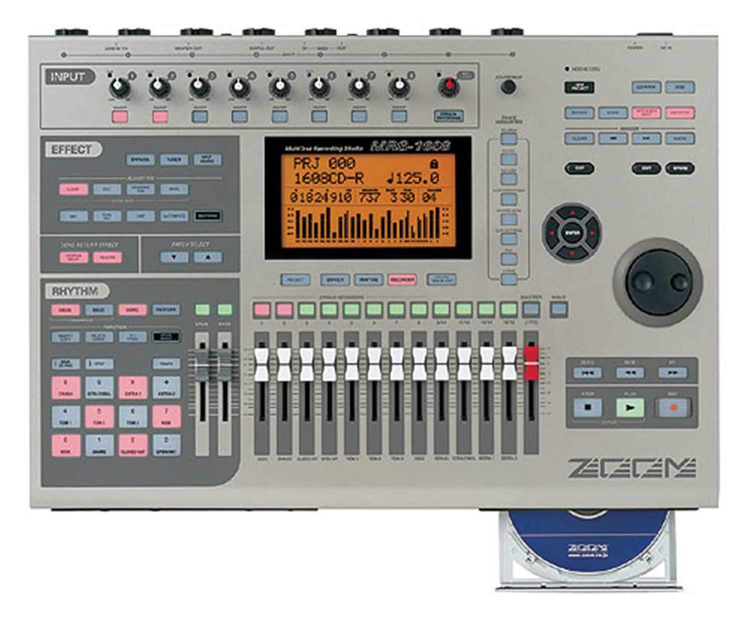 Zoom MRS1608 Multitrack Digital Recorder With CD - PSSL ProSound and Stage Lighting