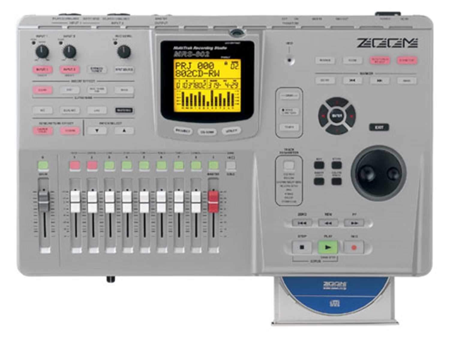 Zoom MRS802BCD Digitl Multi Track Recorder With CD - PSSL ProSound and Stage Lighting