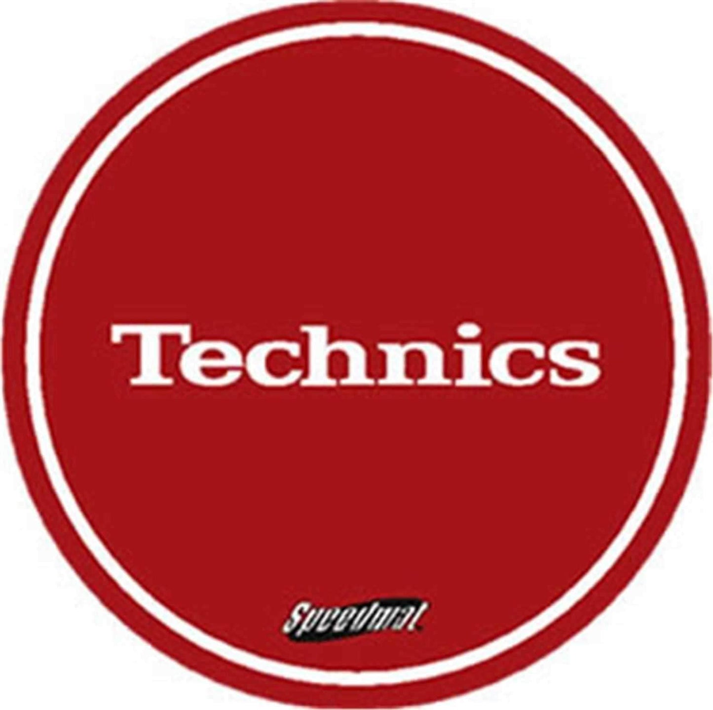 Technics Speed Slipmat In Red - Pair - PSSL ProSound and Stage Lighting