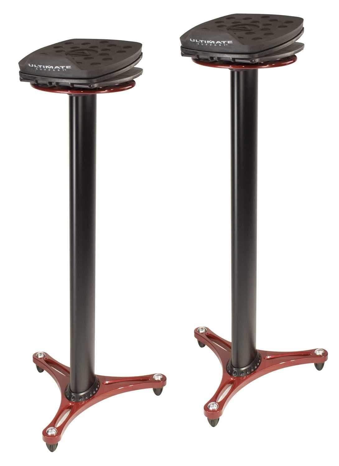 Ultimate MS100R Studio Monitor Stand (Red) Pair - PSSL ProSound and Stage Lighting