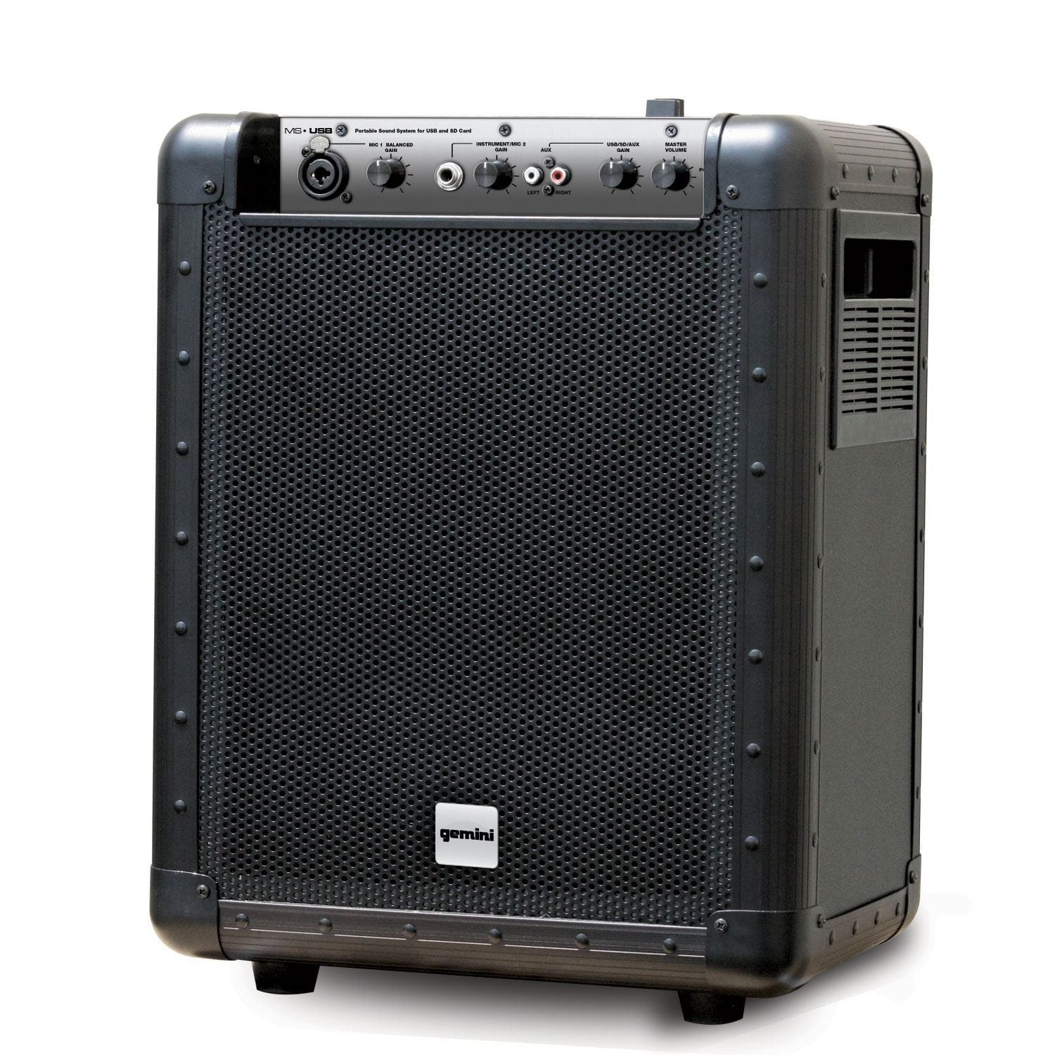 Gemini MS-USB Mobile PA System For USB / SD Card - PSSL ProSound and Stage Lighting