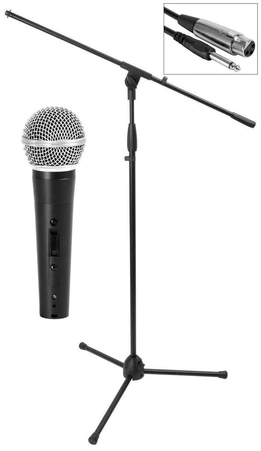 On-Stage MS7500 Mic Stand Pak with Handheld Mic - PSSL ProSound and Stage Lighting
