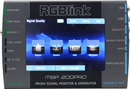 Mega Lite MSP 200PRO Signal Monitor & Generator - PSSL ProSound and Stage Lighting