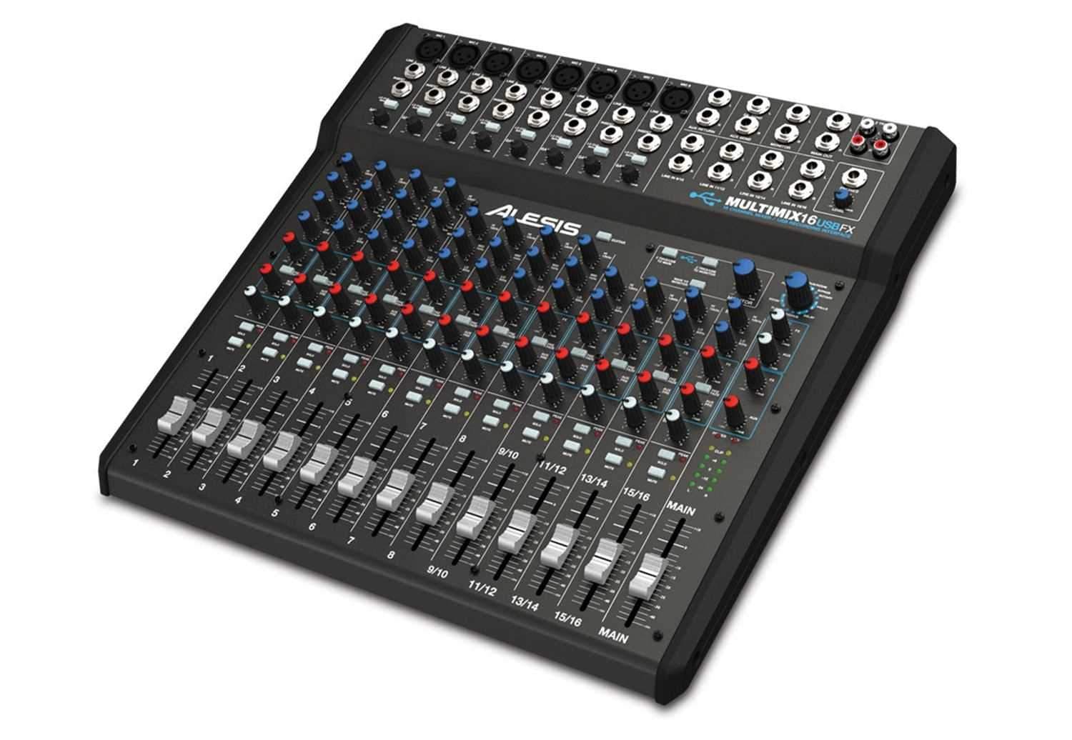 Alesis MULTIMIX 16 USB FX Recording PA Mixer 16Ch - PSSL ProSound and Stage Lighting