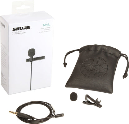 Shure MVL-3.5MM Clip-on Microphone - ProSound and Stage Lighting