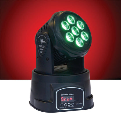 ColorKey Mover MiniWash QUAD-W 7 LED Moving Head - PSSL ProSound and Stage Lighting