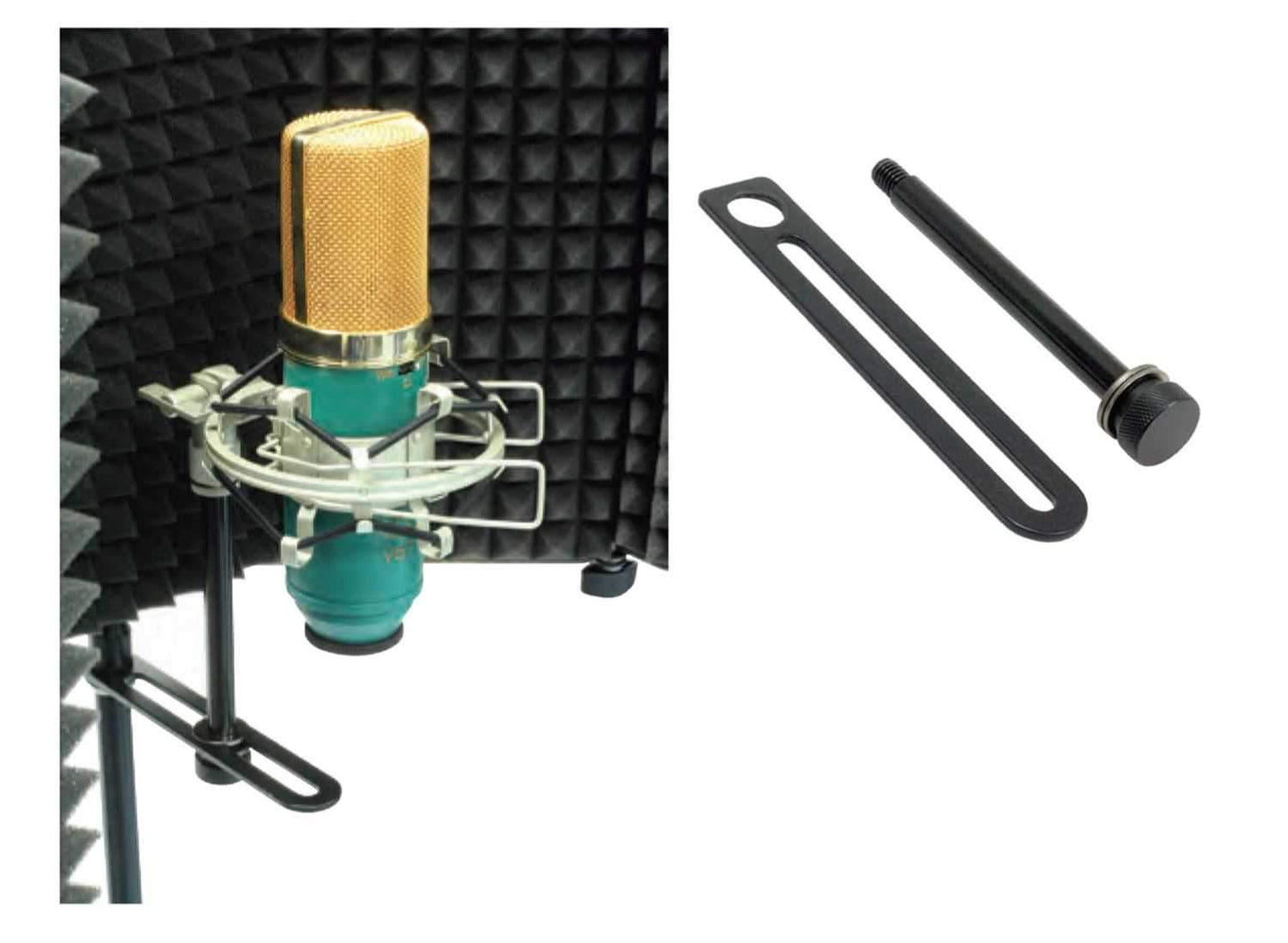 MXL RF100 Mic Stand Mountable Reflection Screen - PSSL ProSound and Stage Lighting
