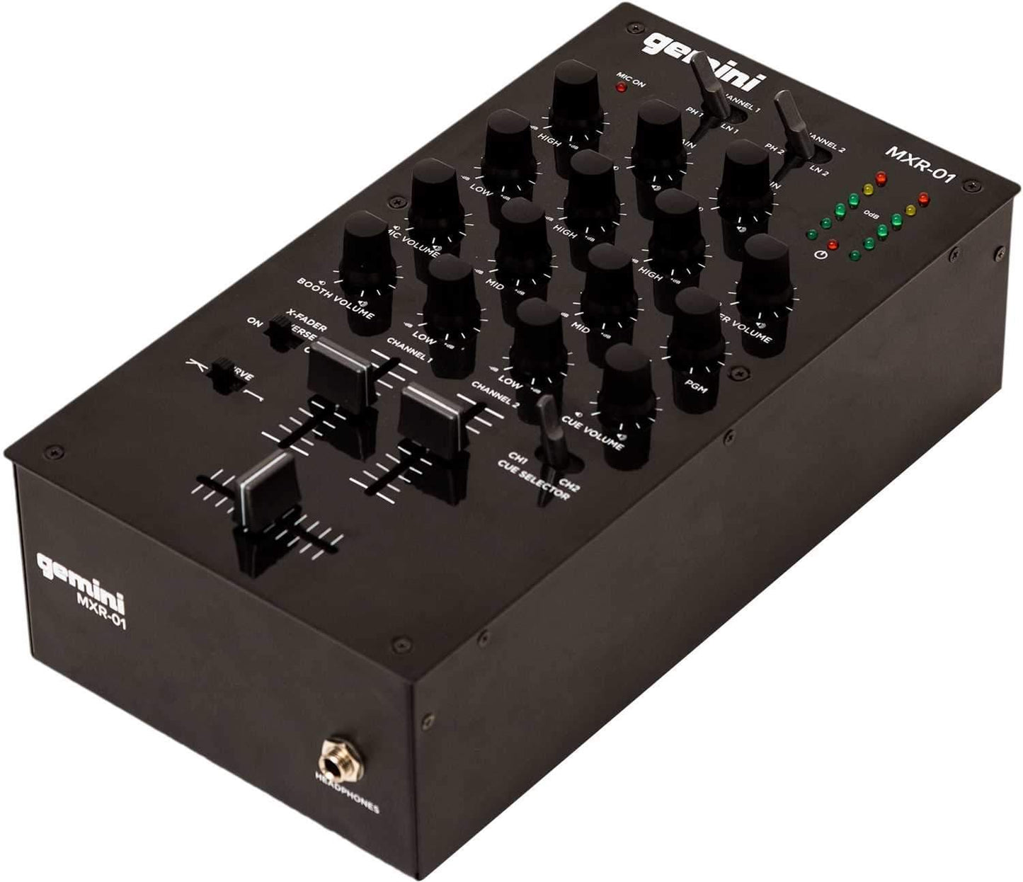 Gemini MXR-01 2-Channel DJ Mixer - PSSL ProSound and Stage Lighting