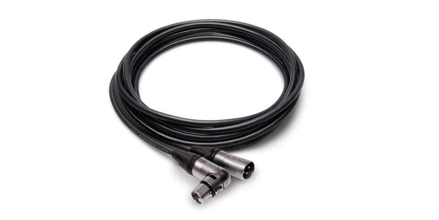 Hosa MXX-015RS Right-angle XLR 15ft Mic Cable - PSSL ProSound and Stage Lighting