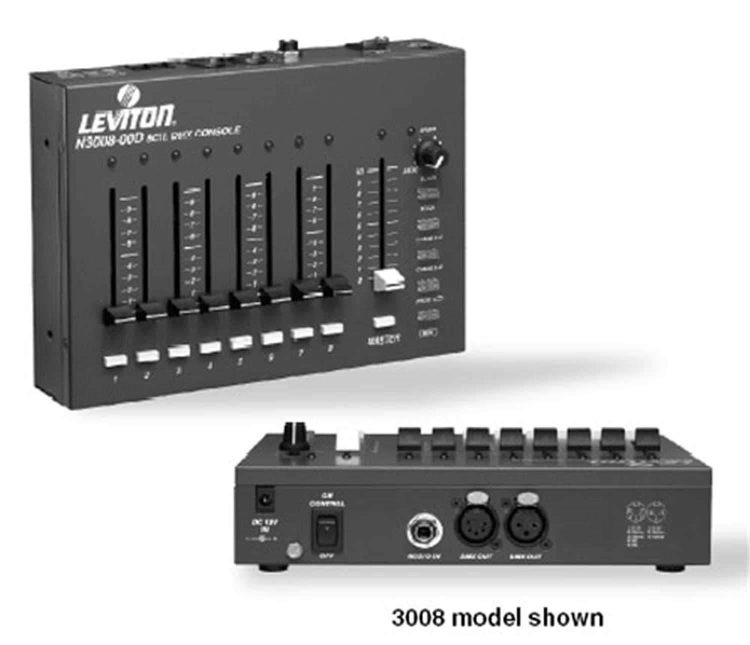Leviton N3008 8-Ch DMX Stage Lighting Controller - PSSL ProSound and Stage Lighting