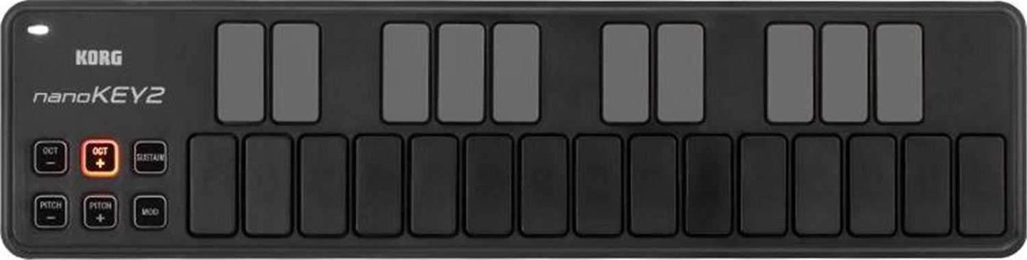 Korg Nanokey 2 25 Key USB Midi Keyboard - Black - PSSL ProSound and Stage Lighting