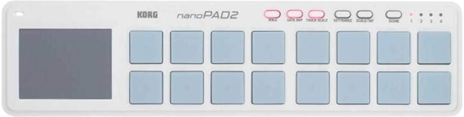Korg Nano Pad 2 USB Midi Pad Controller - White - PSSL ProSound and Stage Lighting