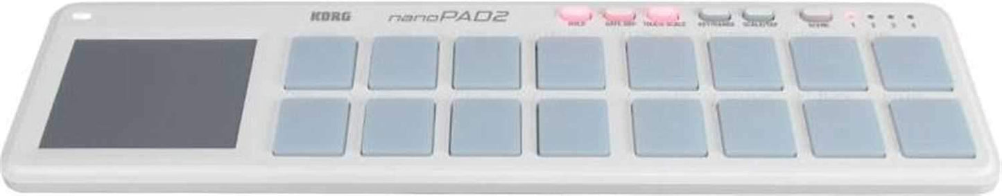 Korg Nano Pad 2 USB Midi Pad Controller - White - PSSL ProSound and Stage Lighting