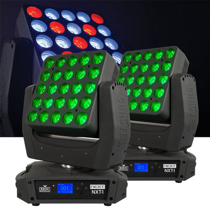 Chauvet NEXT NXT-1 LED RGBW 2 Pack with Flight Case - PSSL ProSound and Stage Lighting
