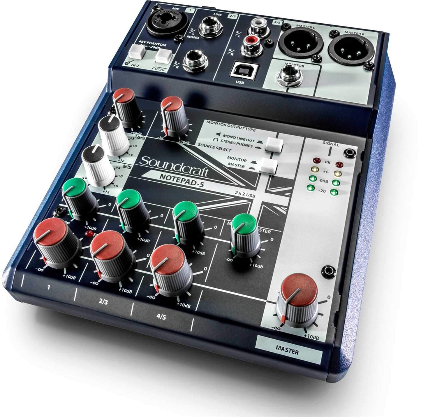 Soundcraft Notepad-5 5-Channel Desktop Mixer with USB - PSSL ProSound and Stage Lighting