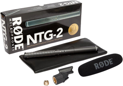 Rode NTG2 Directional Super Cardioid Condenser Shotgun Microphone - PSSL ProSound and Stage Lighting