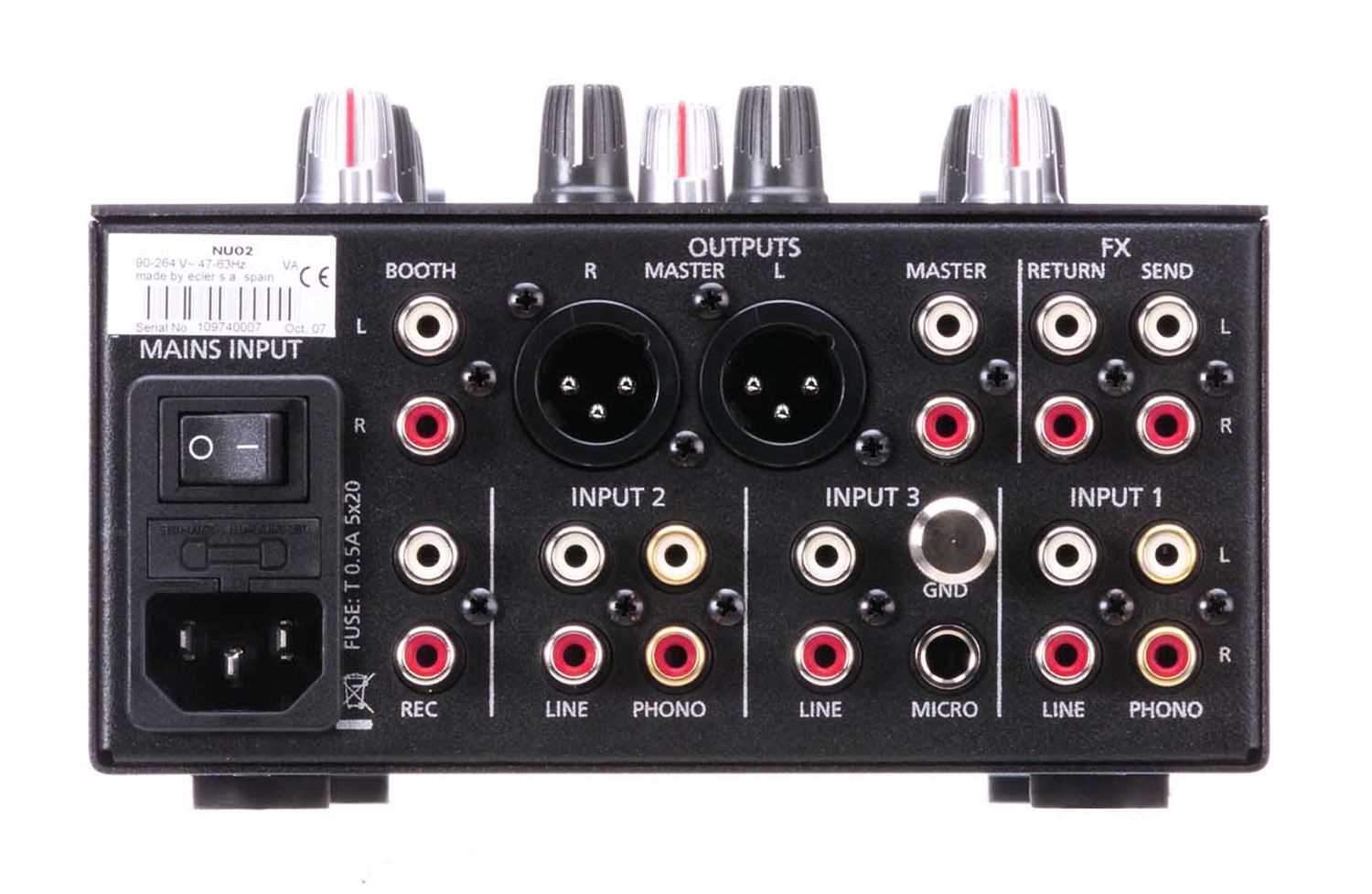 Ecler NUO 2.0 2 Channel DJ Mixer