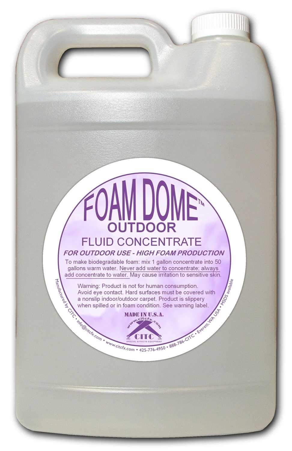 CITC Foam Dome Fluid Outdoor Concentrate 1 Gal - PSSL ProSound and Stage Lighting