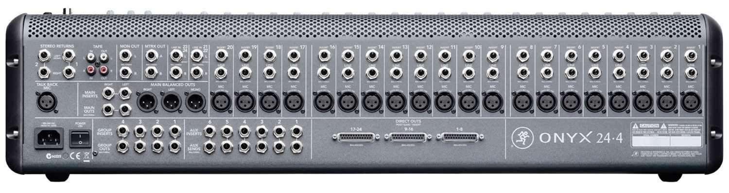 Mackie ONYX-24-4 24Ch/4-Bus Premium Mixing Conso - PSSL ProSound and Stage Lighting