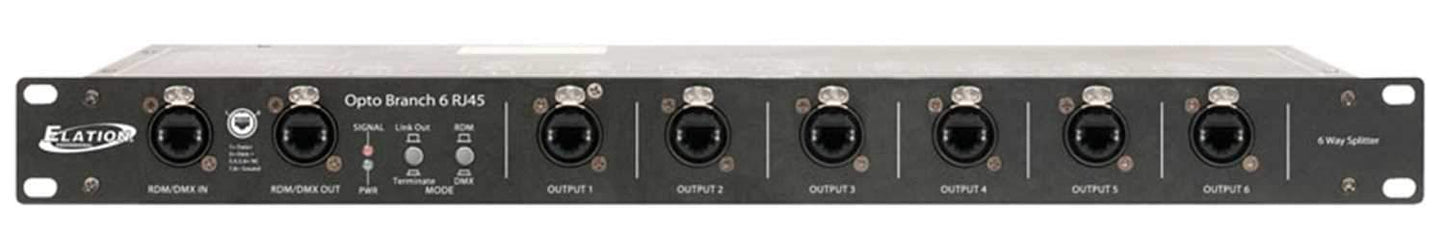 Elation Opto Branch 6 RJ45 6 way DMX/RDM Splitter - PSSL ProSound and Stage Lighting