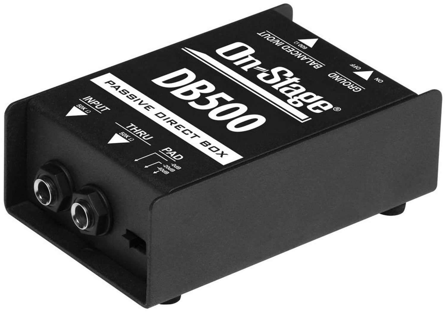 On-Stage DB500 Passive Single Channel Direct Box - PSSL ProSound and Stage Lighting