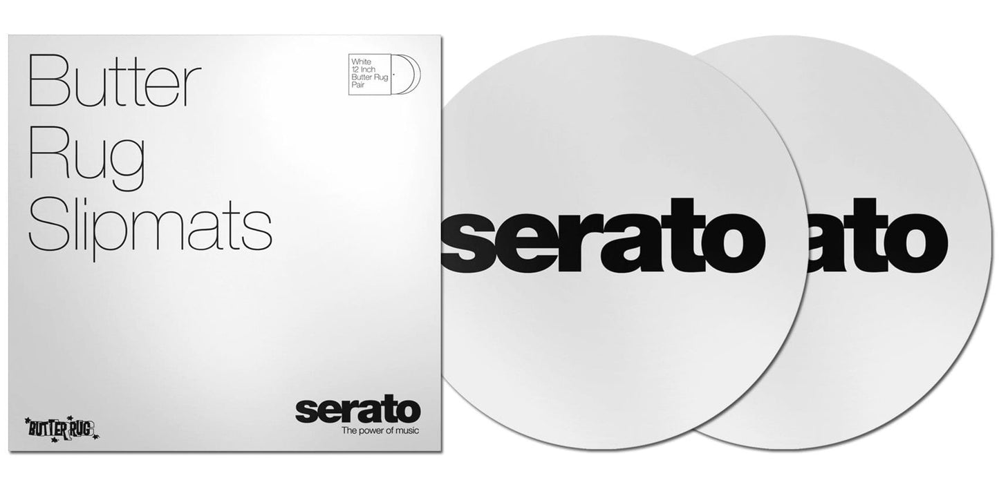 Serato 7-Inch Butter Rug Slipmat (Black Logo) - ProSound and Stage Lighting
