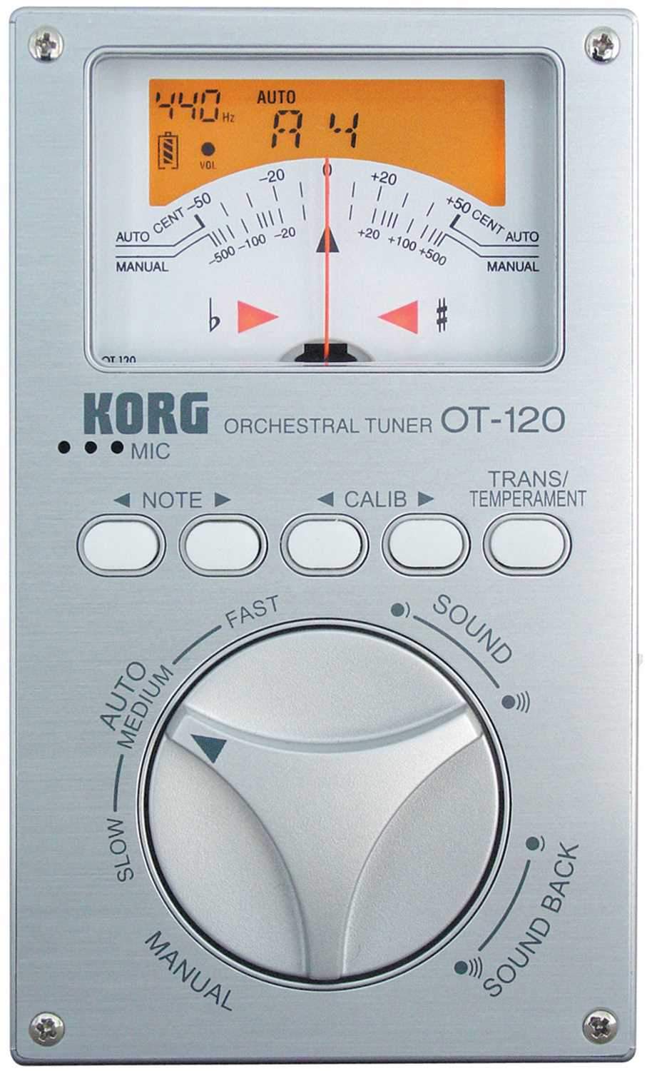 Korg OT120 Studio Chromatic Orchestral Tuner - PSSL ProSound and Stage Lighting