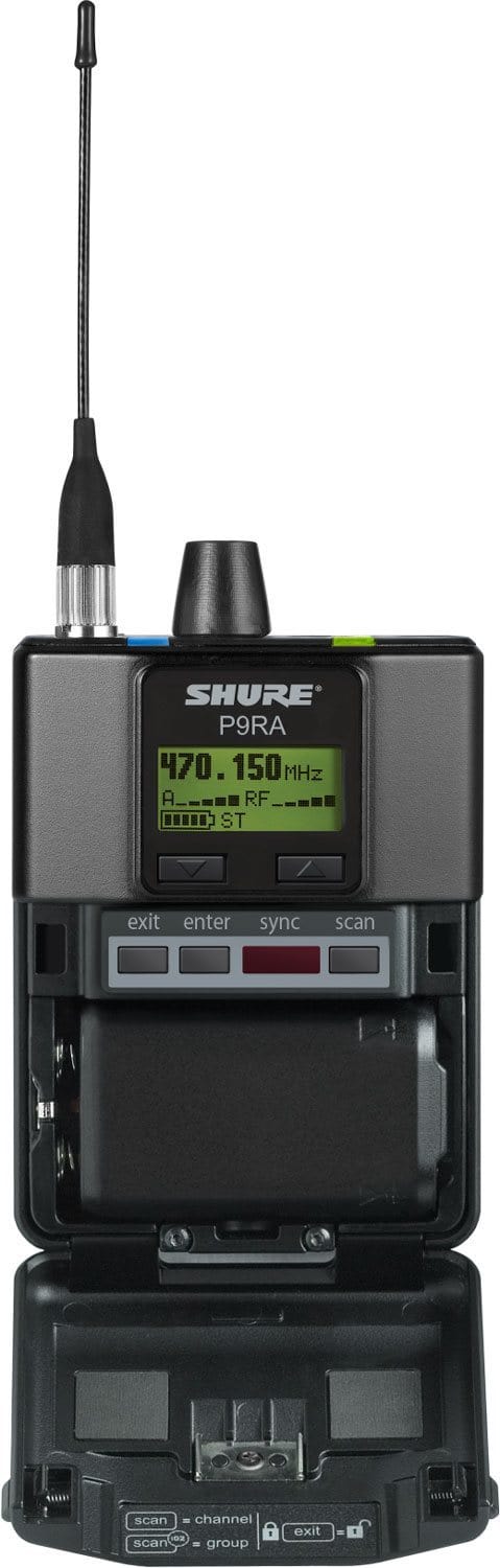 Shure P9RA PSM900 Rechargeable Bodypack Receiver - PSSL ProSound and Stage Lighting