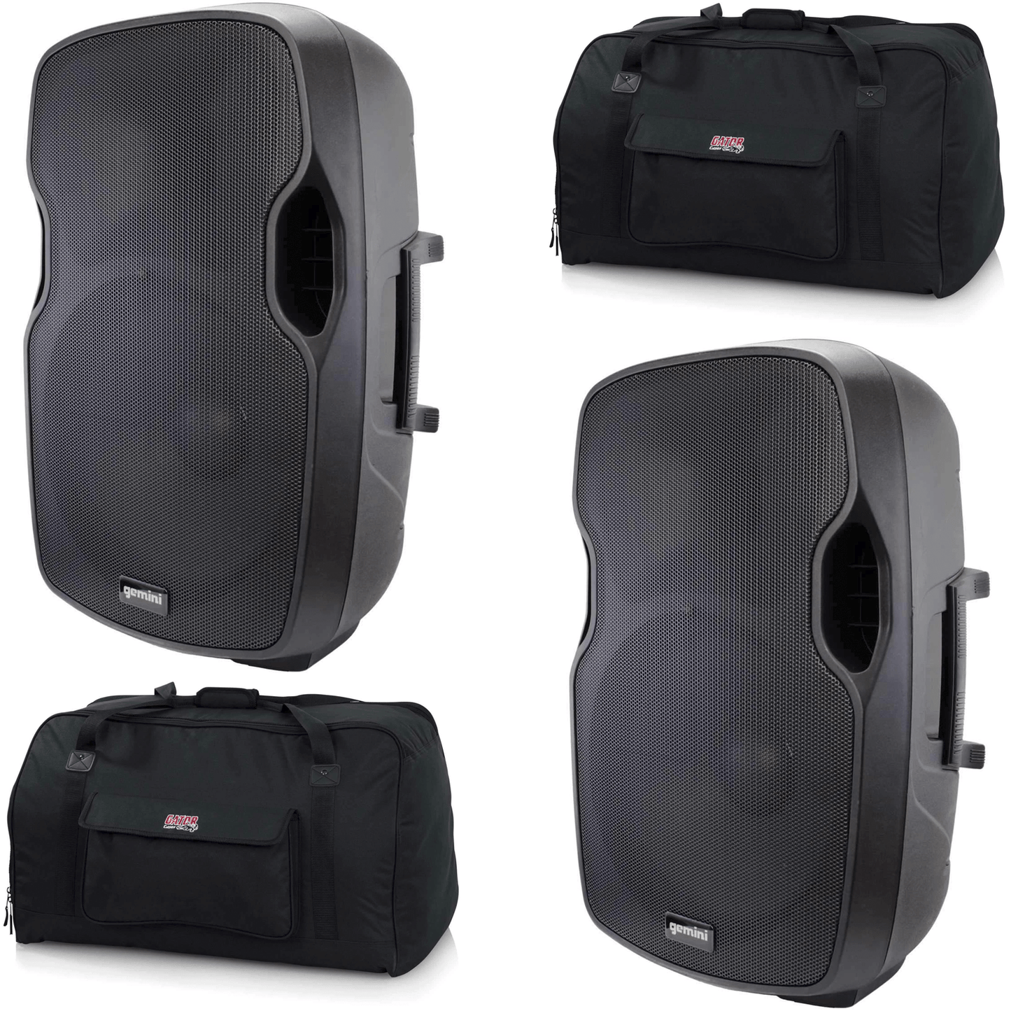 Gemini AS-15BLU 15-Inch Bluetooth Speakers & Totes - PSSL ProSound and Stage Lighting