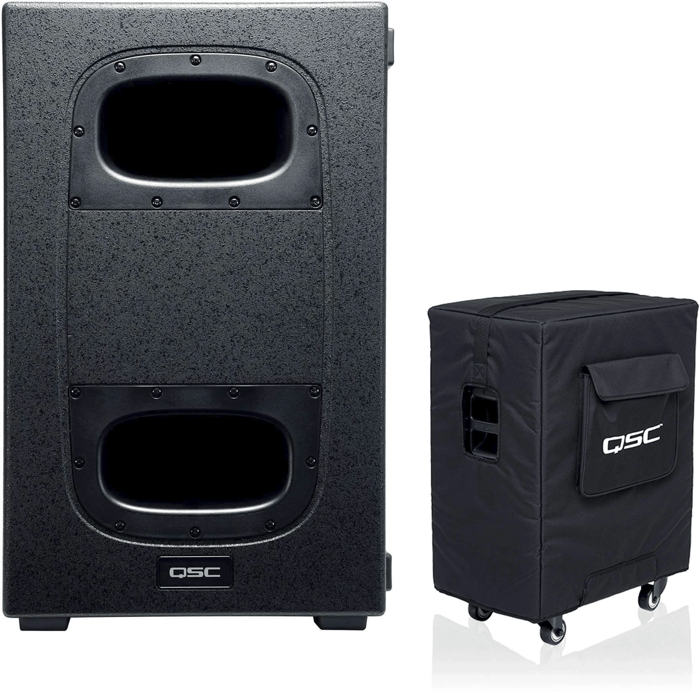 QSC KS212C Cardioid 3600W Powered Subwoofer with Soft Cover - PSSL ProSound and Stage Lighting