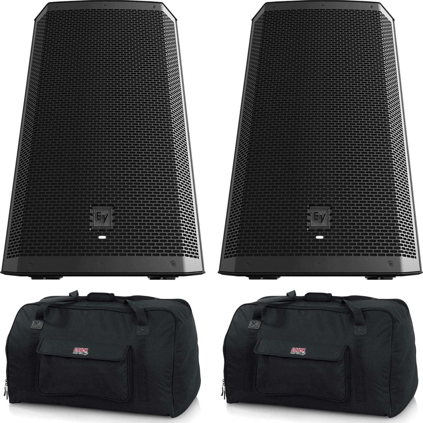 Electro-Voice ZLX-15BT 15-Inch Powered Speaker Pair with Gator Totes - PSSL ProSound and Stage Lighting