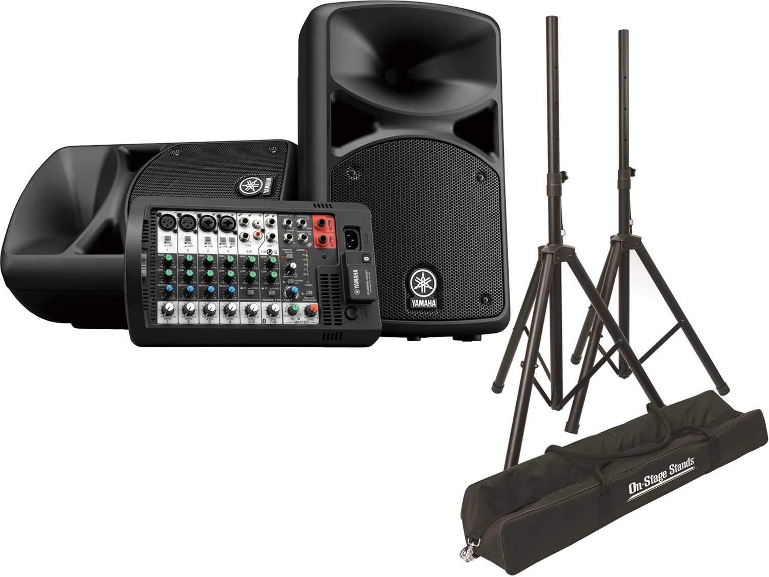 Yamaha Stagepas 400BT 400W Portable PA Speaker System with Stands - PSSL ProSound and Stage Lighting