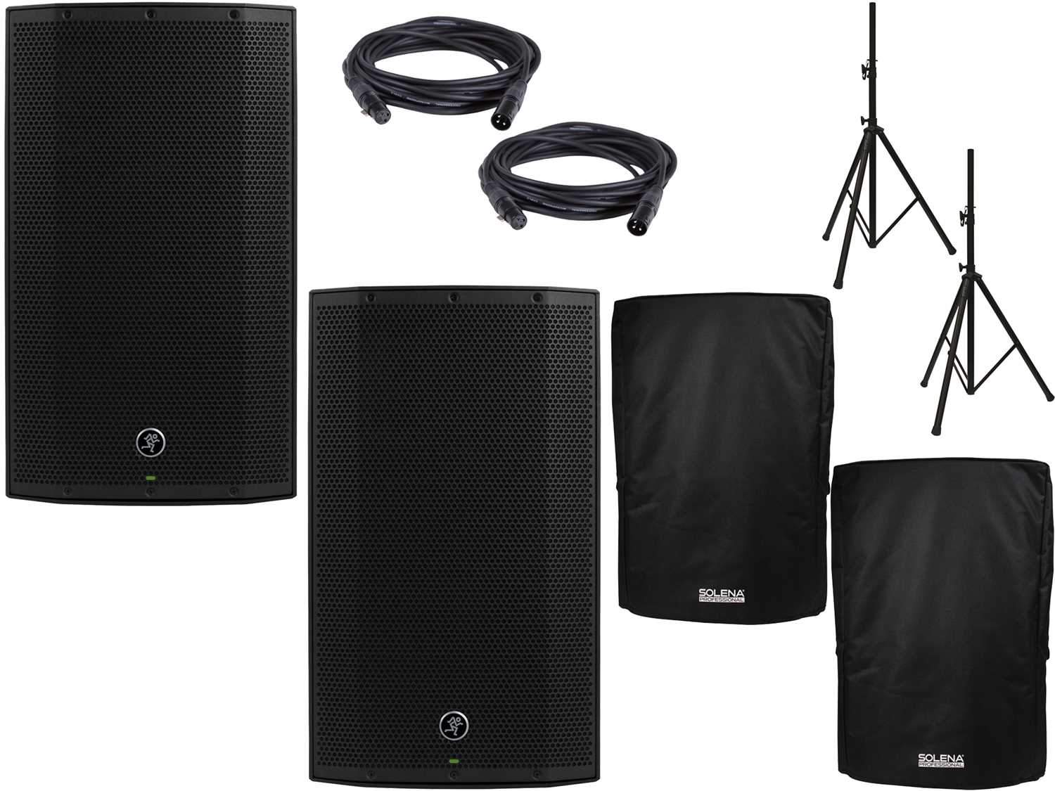 Mackie Thump12BST 12-Inch Powered Speaker Pair with Covers & Stands - PSSL ProSound and Stage Lighting