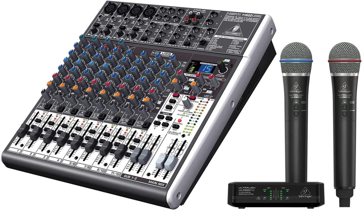 Behringer X1622USB Mixer with ULM302MIC Wireless Mic - PSSL ProSound and Stage Lighting