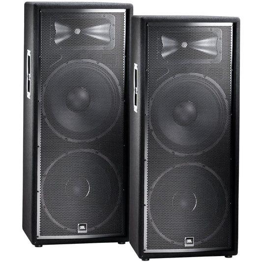 JBL JRX225 Dual 15 in Passive DJ PA Speaker Pair - PSSL ProSound and Stage Lighting