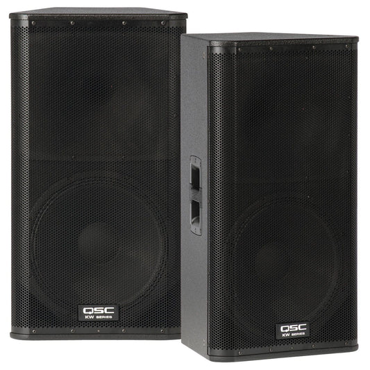 QSC KW152 15 in 2 Way Powered PA Speaker Pair - PSSL ProSound and Stage Lighting