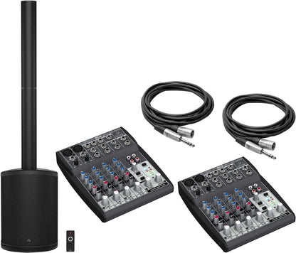 Behringer Dual C200 Portable PA System with Mixer - PSSL ProSound and Stage Lighting