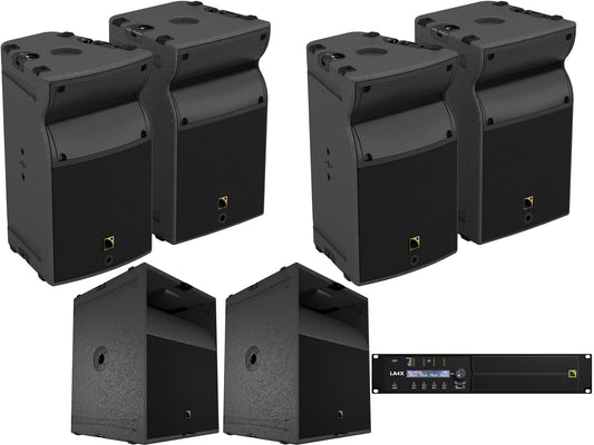 L-Acoustics A10 Wide 2-Way Passive Speaker x4 w/ KS21 Subwoofer x2 & LA4X Amp - PSSL ProSound and Stage Lighting