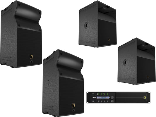 L-Acoustics A10 Focus 2-Way Passive Speaker x2 w/ KS21 Subwoofer x2 & LA4X Amp - PSSL ProSound and Stage Lighting