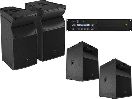 L-Acoustics A15 Wide 2-Way Passive Speaker x2 w/ KS21 Subwoofer x2 & LA4X Amp - PSSL ProSound and Stage Lighting