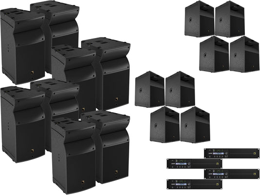 L-Acoustics A15 Wide 2-Way Passive Speaker x8 w/ KS21 Subwoofer x8 & LA4X Amp x4 - PSSL ProSound and Stage Lighting