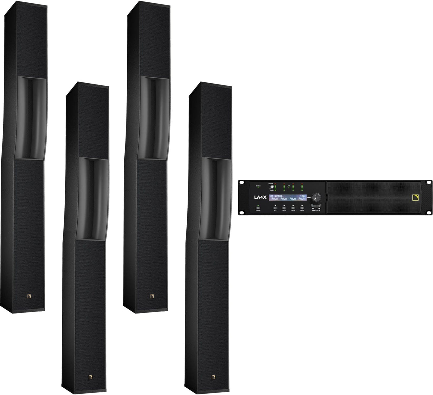 L-Acoustics Syva 2-Way Passive Medium Throw Speaker x4 w/ LA4X Amp - PSSL ProSound and Stage Lighting