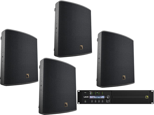 L-Acoustics X12 Passive 2-Way Coaxial Speaker x4 w/ LA4X Amp - PSSL ProSound and Stage Lighting