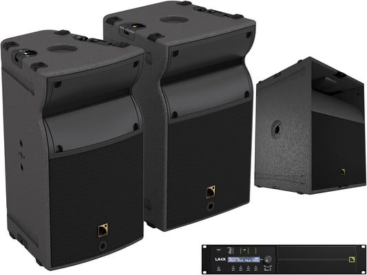 L-Acoustics A10 Wide 2-Way Passive Speaker x2 w/ KS21 Subwoofer & LA4X Amp - PSSL ProSound and Stage Lighting